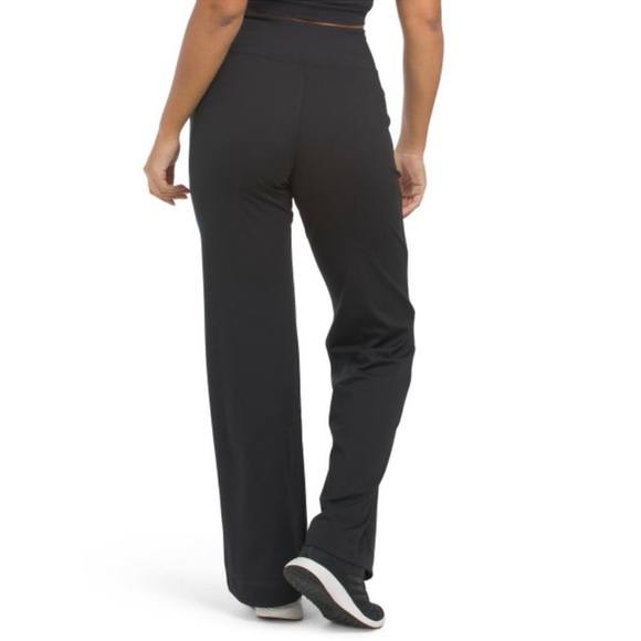 Yogalicious Lux Julia High Rise Flare Leggings Black Medium - Picture 2 of 13